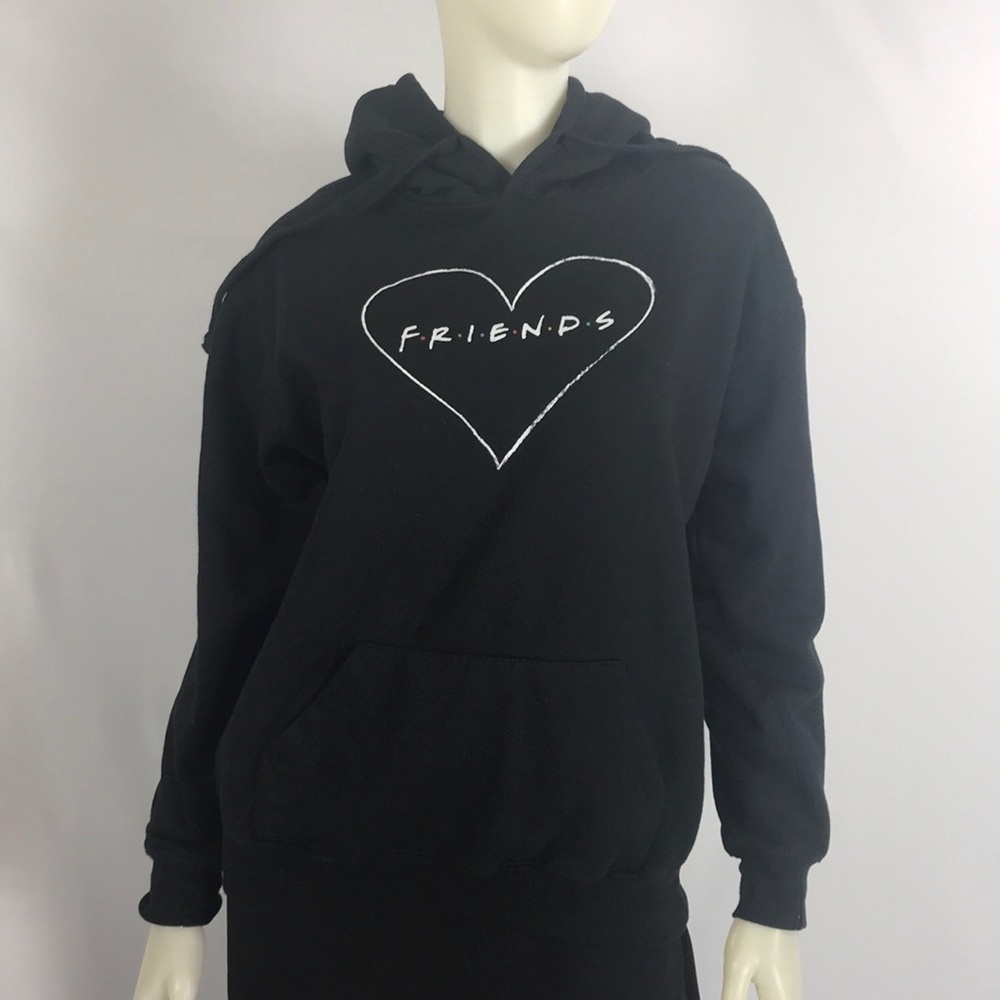 Friends Hoodie Sweater Pullover Black Medium